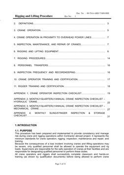 Doc No : 00-TAA-ABD-71009-HHI
Rigging and Lifting Procedure Rev No : 1
2. DEFINITIONS……………………………………………