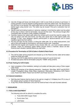 Method Statement for Structured Cabling | PDF | Personal Protective ...