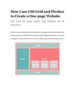 CSS Grid and Flexbox for Web Design | PDF | Web Page | Cascading Style ...