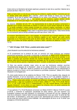 3A-2 
 
Cristo entró en el Santísimo del templo espiritual y presentó el valor de su sacrificio “delante de la 
persona de Di