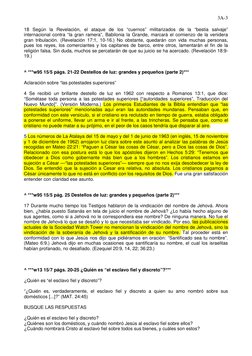 3A-3 
 
18 Según la Revelación, el ataque de los “cuernos” militarizados de la “bestia salvaje” 
internacional contra “la gra