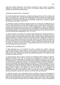 3A-5 
 
surgió esta cuestión fundamental: ¿cómo podría reconocerse el trigo, es decir, los cristianos 
ungidos? La ilustració
