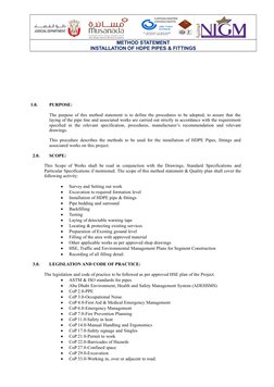 HDPE Pipe Installation Method Statement | PDF | Pipe (Fluid Conveyance ...