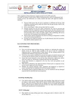 HDPE Pipe Installation Method Statement | PDF | Pipe (Fluid Conveyance ...