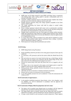 HDPE Pipe Installation Method Statement | PDF | Pipe (Fluid Conveyance ...