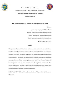 Universidad Central del Ecuador  
Facultad de Filosofía, Letras y Ciencias de la Educación  
Carrera de Pedagogía de la Lengu