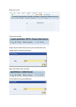 SAP BOM Report Query Procedure | PDF