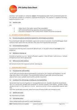 LPG Safety Data Sheet Overview | PDF | Dangerous Goods | Liquefied ...