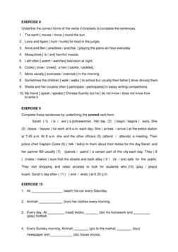 Form 1 English Grammar Exercises | PDF | Grammar | Linguistics