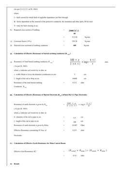 Solar Plant Earthing Design Calculations | PDF | Electrical Resistivity ...