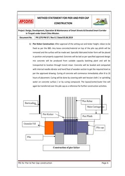 Pier and Pier Cap Construction Method | PDF