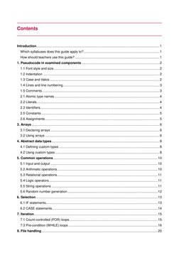 Contents 
 
 
Introduction ..............................................................................................