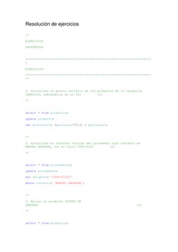 Ejercicios Resueltos de SQL Server | PDF