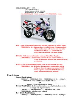 CBR250 Maintenance Guide | PDF | Technology & Engineering