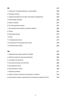 PS
237
1. Introducción. Conceptos generales. La personalidad.
239
2. Psicología evolutiva.
245
3. Aspectos psicológicos de lo