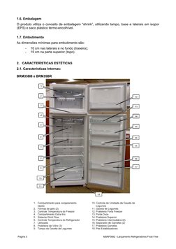 Página 3
MSRF0082 - Lançamento Refrigeradores Frost Free
1.6. Embalagem
O produto utiliza o conceito de embalagem “shrink”, u