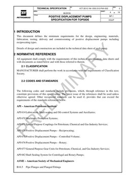 API 674 Positive Displacement Pumps Spec | PDF | Pump | Specification ...