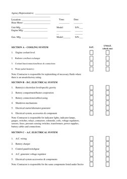 Time: 
                  
      
Unit Mfg.                                             
Engine Mfg: