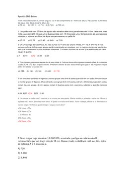 Apostila CFO- Edson 
1.Um reservatório tem 1,2 m de largura, 1,5 m de comprimento e 1 metro de altura. Para conter 1.260 litr