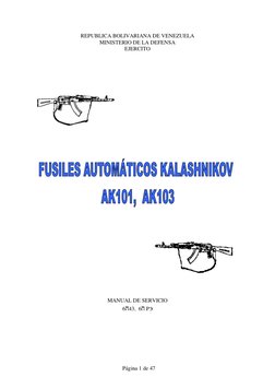 Página 1 de 47 
REPUBLICA BOLIVARIANA DE VENEZUELA 
MINISTERIO DE LA DEFENSA 
EJERCITO
