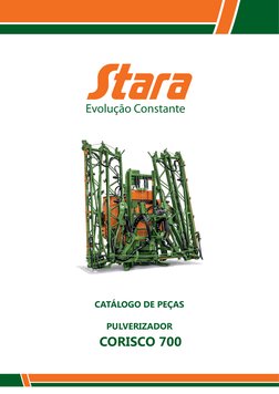CATÁLOGO DE PEÇAS
PULVERIZADOR
CORISCO 700
