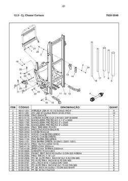 12.3 - Cj. Chassi Corisco
7620-3048
61

