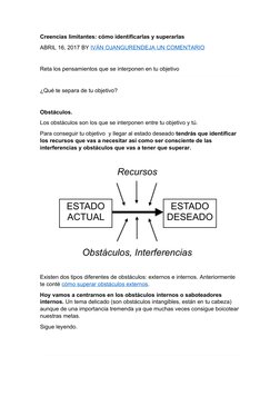 Creencias limitantes: cómo identificarlas y superarlas
ABRIL 16, 2017 BY IVÁN OJANGUREN
 
 DEJA UN COMENTARIO
 
 
Reta los pe