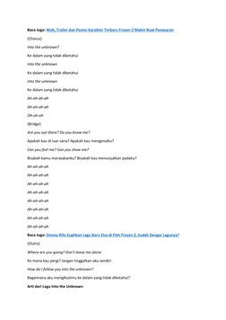 Baca Juga: Wah, Trailer dan Poster Karakter Terbaru Frozen 2 Makin Buat Penasaran  (https://bobo.grid.id/read/081888216/wah-t