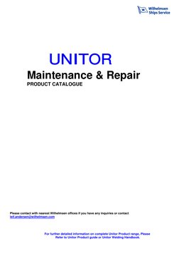 Unitor Unitor Welding Products Catalogue PDF | PDF | Technology & Engineering