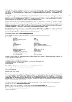 The Energy Institute (EI) is the leading chartered professional membership body supporting individuals and organisations acro