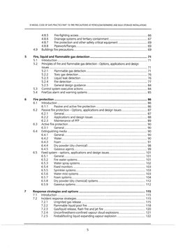 EI MODEL CODE OF SAFE PRACTICE PART 19: FIRE PRECAUTIONS AT PETROLEUM REFINERIES AND BULK STORAGE INSTALLATIONS 
4.8.5 
Fire-