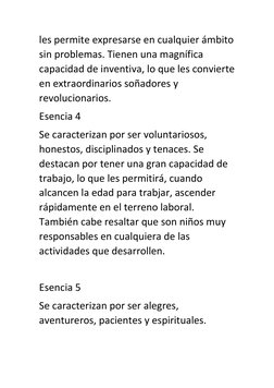 les permite expresarse en cualquier ámbito 
sin problemas. Tienen una magnífica 
capacidad de inventiva, lo que les convierte