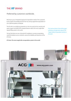 ACG Pam AF Series Capsule Solutions | PDF | Tablet (Pharmacy)