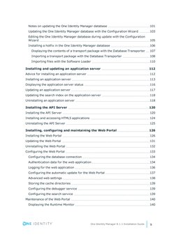 Notes on updating the One Identity Manager database
101
Updating the One Identity Manager database with the Configuration Wiz