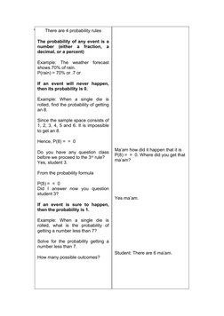 Lesson Plan: Simple Events Probability | PDF | Probability | Lesson Plan