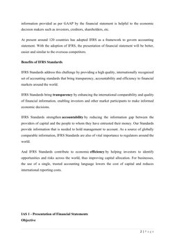information provided as per GAAP by the financial statement is helpful to the economic
decision makers such as investors, cre