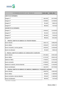 DIRECTOR DE ENFERMERÍA:
Categoría 1ª
1.681,29 €
20.175,48 €
Categoría 2ª
1.349,88 €
16.198,56 €
Categoría 3ª
781,68 €
9.380,1