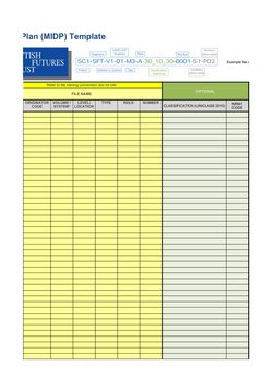 Midp Master Information Delivery Plan Template | PDF | Architect | Consultant