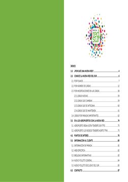 ÍNDICE
1.0.	 ¿POR QUÉ UNA NUEVA RED?....................................................................4
2.0.	 CONOCE LA NUE