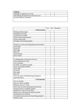 Showroom Checklist.pdf Showroom Cleaning and Maintenance Checklist | PDF