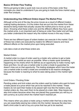Order Flow Guide.pdf Introduction to Order Flow Trading | PDF | Order (Exchange) | Technical ...