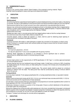10 
 
1.2     SUBMISSIONS Products – 
proposals 
Curing by the covering sheet method: Submit details of the proposed covering