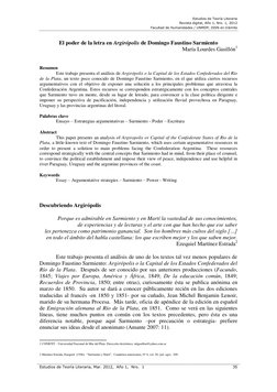 Estudios de Teoría Literaria 
Revista digital, Año 1, Nro. 1, 2012 
Facultad de Humanidades / UNMDP, ISSN en trámite 
Estudio