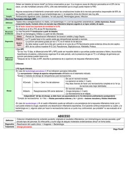 Manejo 
-Deben ser tratados (al menos inicial^) en forma conservadora ya que: 1.La cirugia es causa de infeccion pancreatica