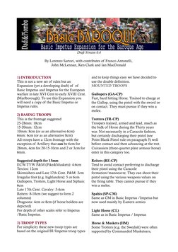 Draft Version 0.4
By Lorenzo Sartori, with contributes of Franco Antonelli, 
John McLennan, Ken Clark and Ian MacDonald 
1) I