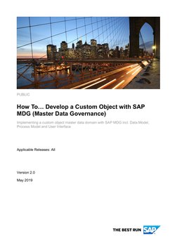 SAP How-To Guide Develop A Custom Master Data Object in SAP Master Data ...