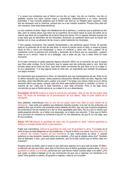 Y a veces nos olvidamos que el Señor ya nos dio un lugar, nos dio un nombre, nos dio un
apellido, somos sus hijos, somos reye