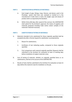 Plumbing Technical Specifications Guide | PDF | Plumbing | Storm Drain