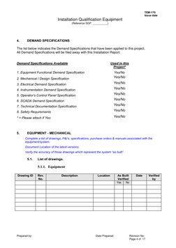 Installation Qualification Draw Installation Qualification Protocol Template | PDF | Verification And ...