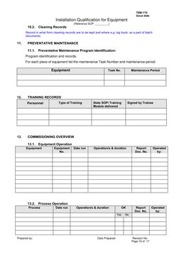 Installation Qualification Protocol Template | PDF | Verification And ...